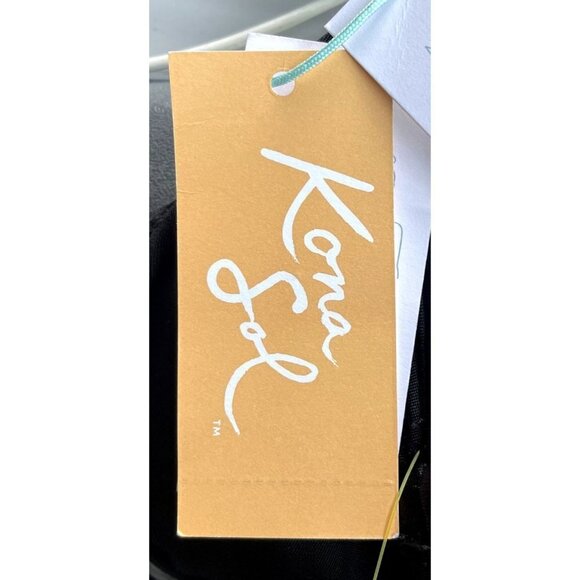 Kona Sol Bathing Suit One Piece Halter Adjustable Strap NEW Slimming Stretch - Picture 10 of 11